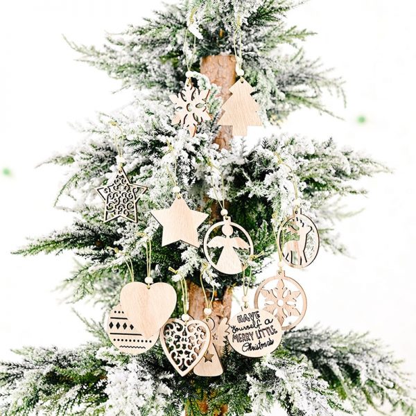 Christmas Tree Wood Decorations