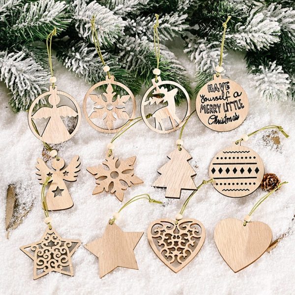 Christmas Tree Wood Decorations